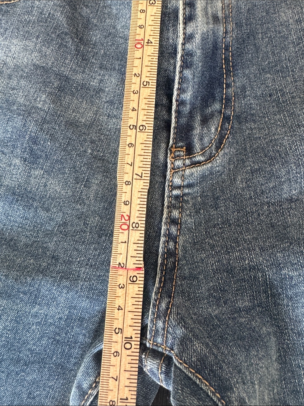 Bamboo Jeans High Rise Wide Leg Jeans Size 13 Medium Wash Stretch Denim Y2K - Picture 10 of 12